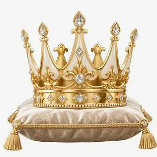 Gold crown on cushion — GQbet