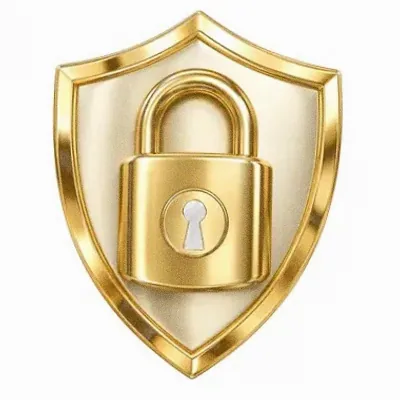 Shield with padlock — GQbet