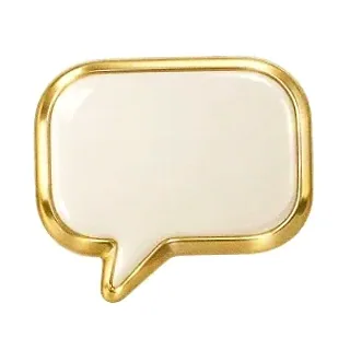 Gold speech bubble — GQbet